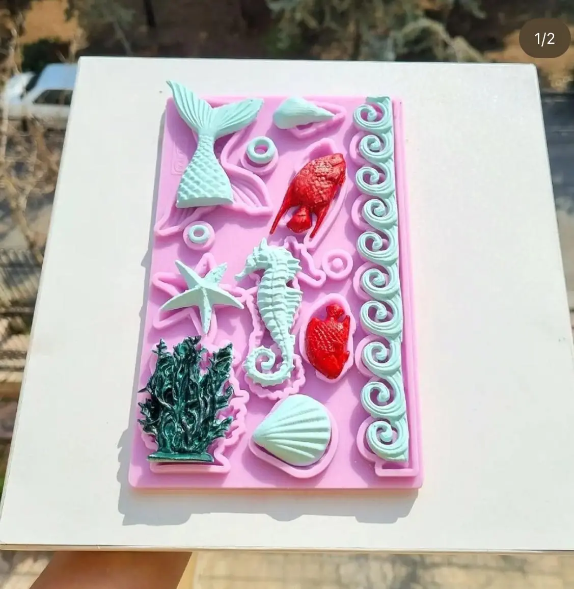 3D Mermaid sea theme silicone mould