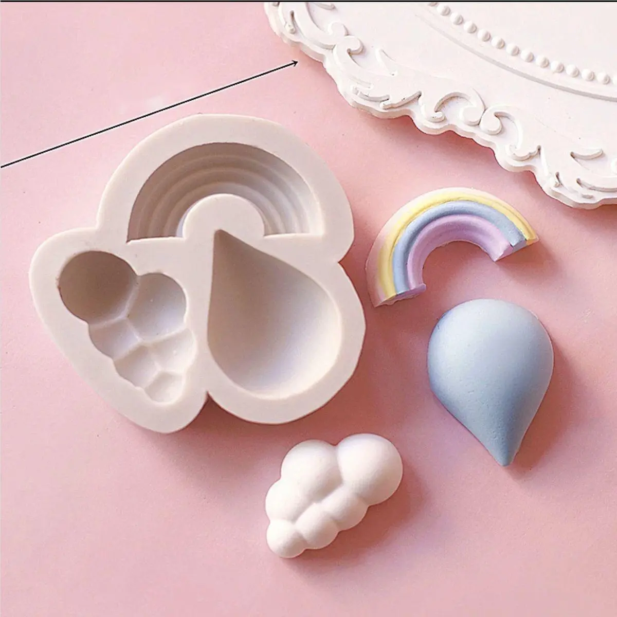 3D Cloud rainbow Silicone mould