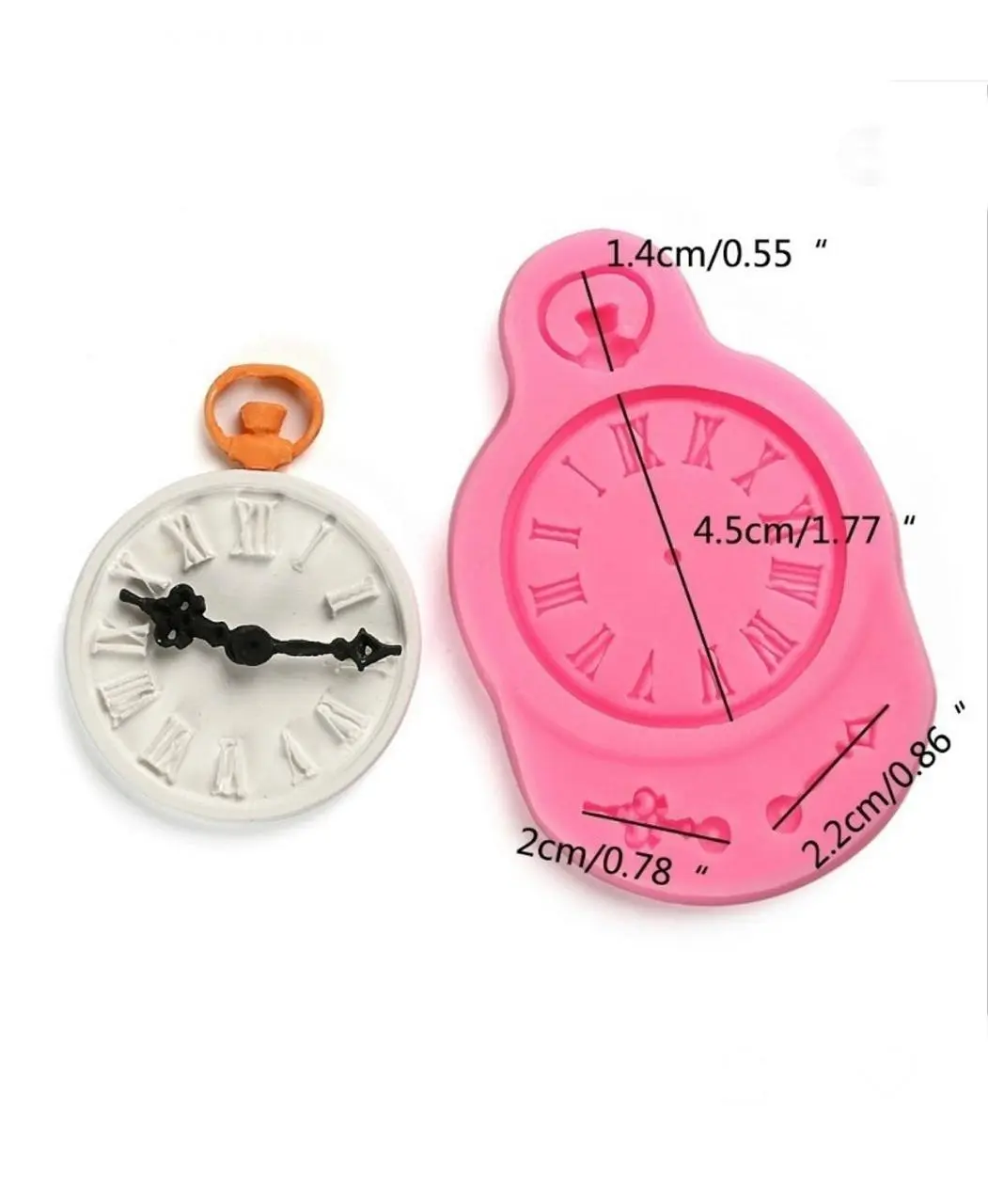 Vintage clock classic silicone mould