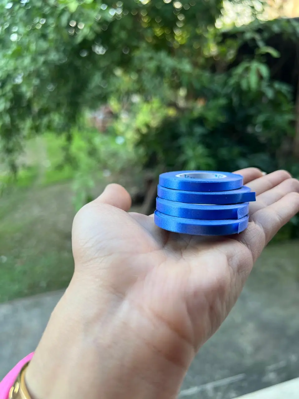 5mm * 10m meters Blue Shiny Curling Ribbon packaging rope (1 pcs)