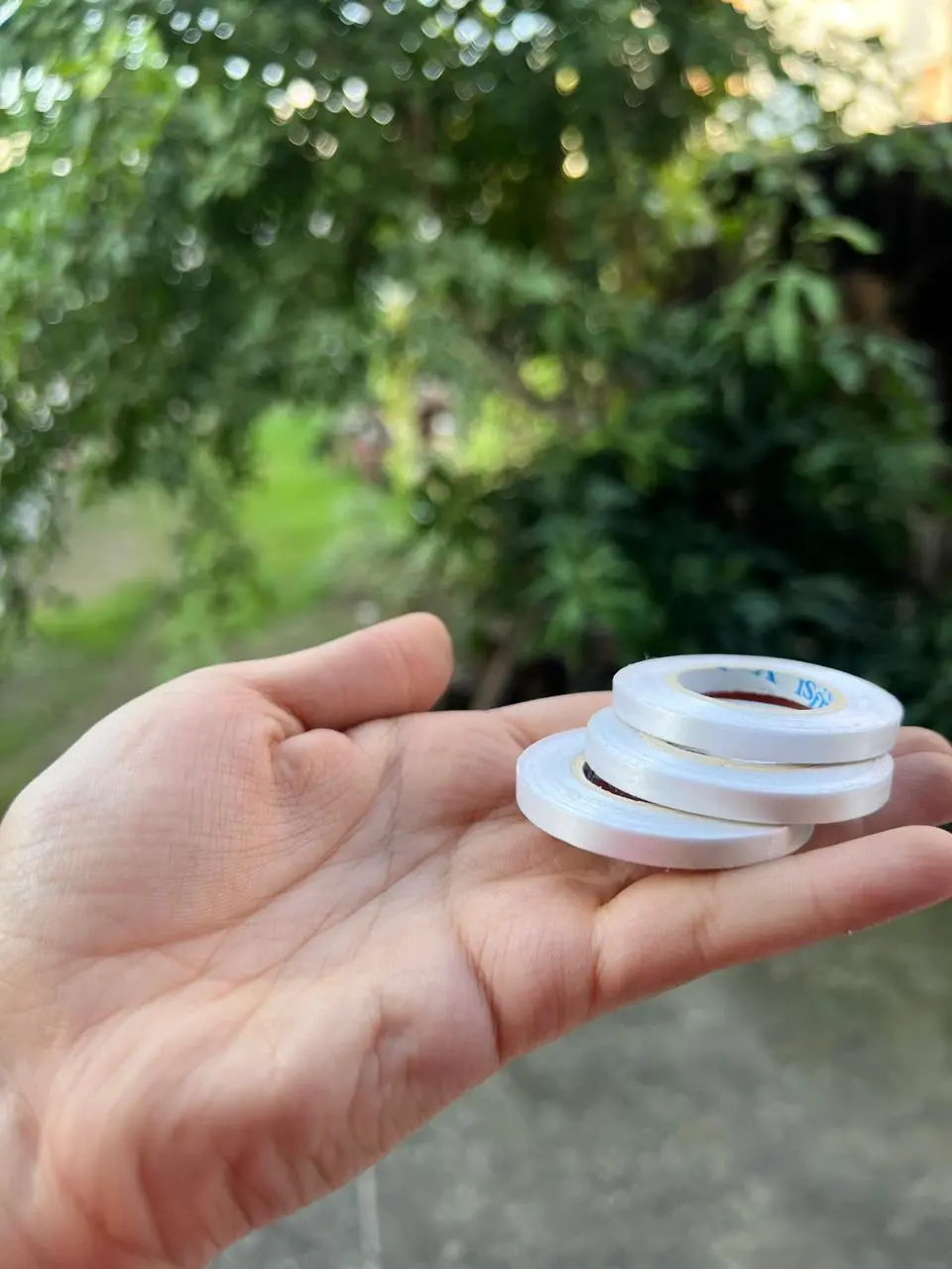 5mm * 10m meters White Curling Ribbon packaging rope (1 pcs)