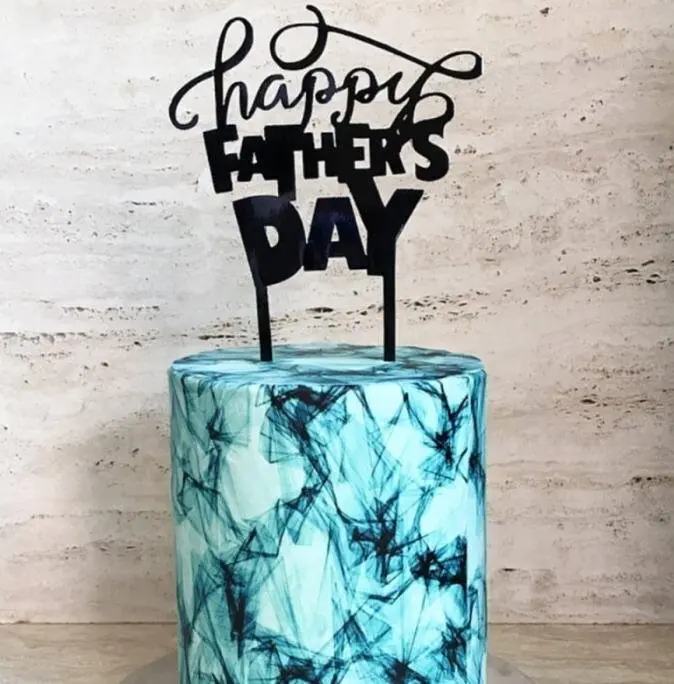 Happy Fathers day cake topper Style 2