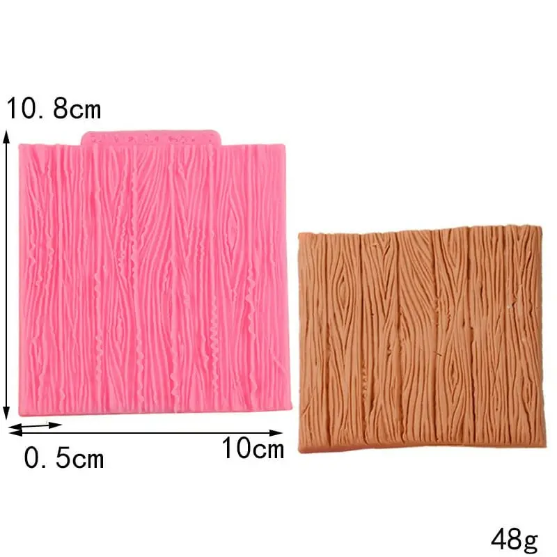Wood Texture Pattern silicone Mould style 2