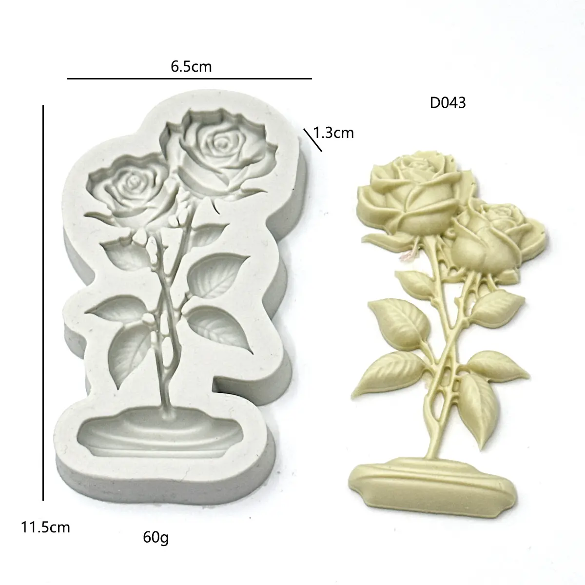 3D Large Rose bouquet shaped Silicone mould