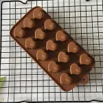 Circled heart Chocolate silicone Mould