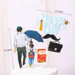 Happy fathers day theme cake cupcake topper set