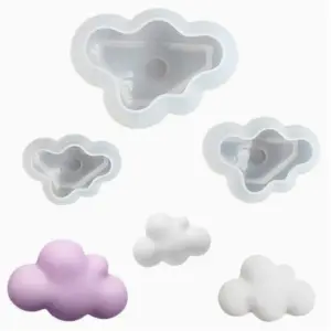 3 pcs 3d Cloud Silicone mould set