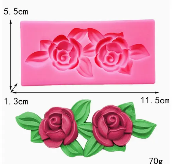 Rose Flower cluster Silicone Mould