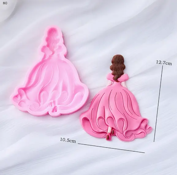 Beautiful Girl Lady silicone mould