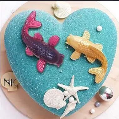 Koi Fish Silicone mould Style 1