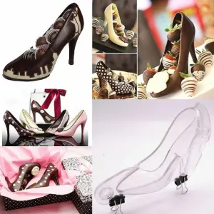 High Heels Lady Shoe Stilettos Sandal Chocolate Candy Mold with Magnets Polycarbonate Chocolate Mould - Medium