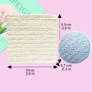 Knitting Texture Pattern silicone Mould style 7