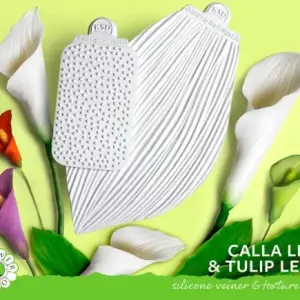 calla Lily and tulip leaf silicone mould