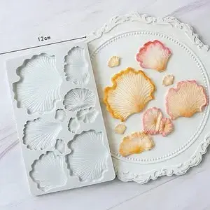 ruffled mushroom silicone mould