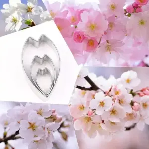 3 pcs Cherry Blossom flower petal cutter set