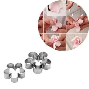 3 pcs Rose petal Flower cutter set