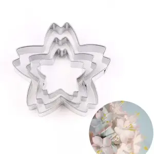 3 Pcs Sakura Petal Flower Cutter Set