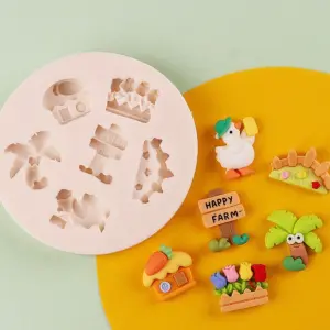 Farm theme silicone mould