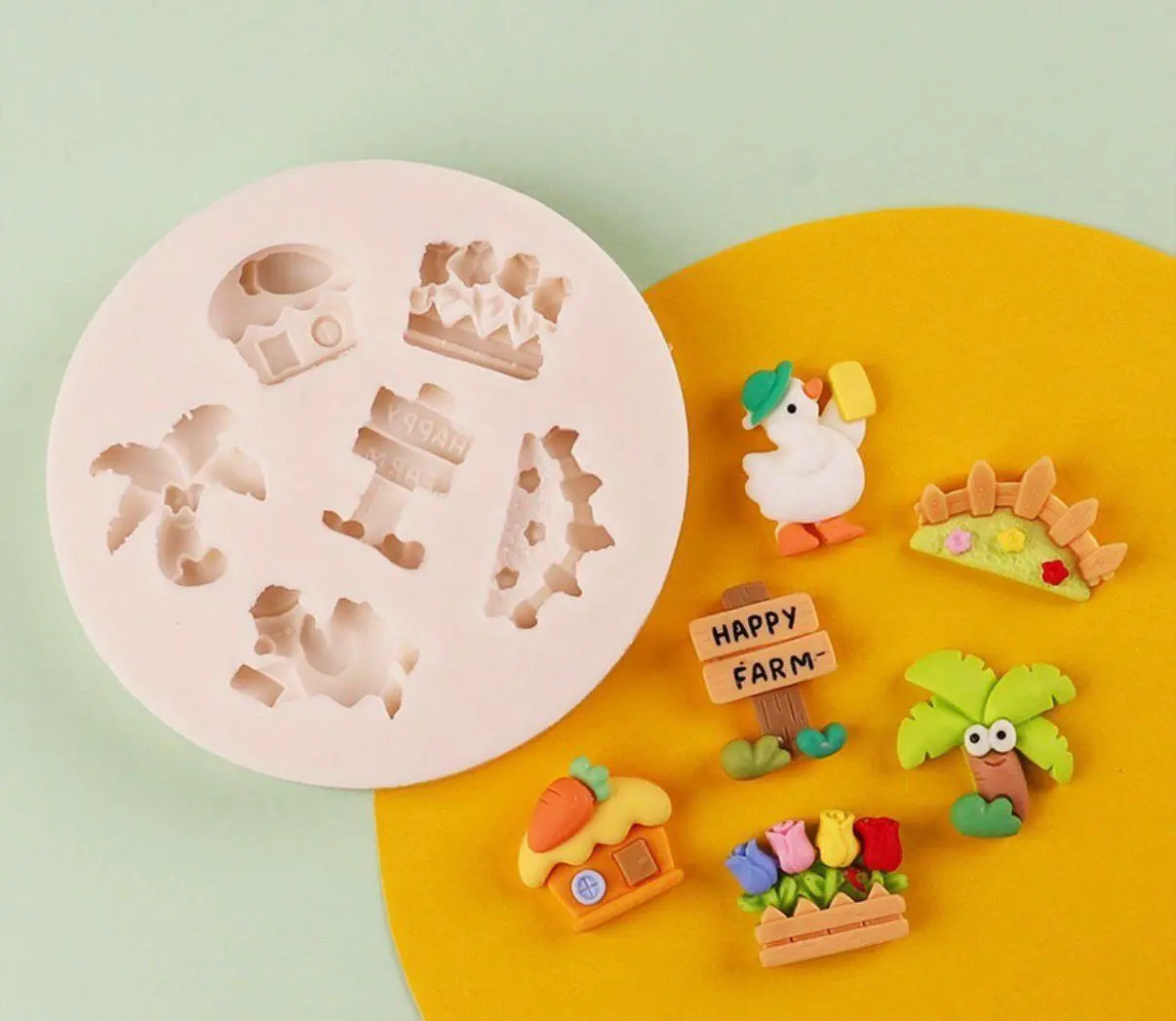 Farm theme silicone mould