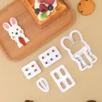 Bunny Shape Cookie & Fondant Cutter Set for Cake Decorating
