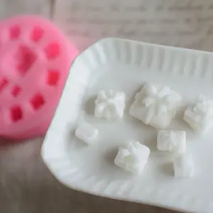 Gift Box Silicone Mould Style 2 for Fondant, Chocolate & Cake Decoration