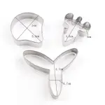 3 Pcs Butterfly Orchid Flower Cutter Set for Fondant & Gumpaste Flower Making