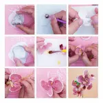 3 Pcs Butterfly Orchid Flower Cutter Set for Fondant & Gumpaste Flower Making