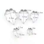 5 Pcs Parrot Tulip Petal Cutter Set for Fondant & Gumpaste Flower Making