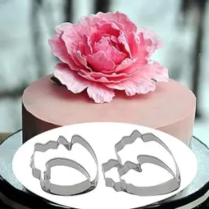 4 Pcs Peony Petal Cutter Set Style 2 for Fondant & Gumpaste Flower Making