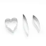 3 Pcs Orchid Flower Cutter Set for Fondant & Gumpaste Flower Making