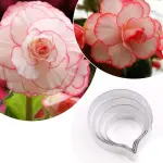 4 Pcs Begonia Tuberous Flower Petal Cutter Set for Fondant & Gumpaste