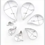 7 Pcs Paisley Pattern Cutter Set for Fondant & Cake Decoration