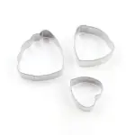 3 Pcs Ranunculus Flower Petal Cutter Set for Fondant & Gumpaste