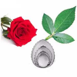4 Pcs Rose Leaf Cutter Set ( A349)
