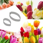 2 Pcs Tulip Flower Cutter Set for Fondant & Gumpaste