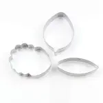 3 Pcs Cattleya Flower Petal Cutter Set for Fondant & Gumpaste