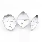 3 Pcs Cattleya Flower Petal Cutter Set for Fondant & Gumpaste