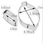 2 Pcs Gladiolus Flower Petal Cutter Set for Fondant & Gumpaste