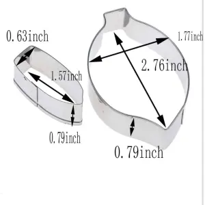 2 Pcs Gladiolus Flower Petal Cutter Set for Fondant & Gumpaste