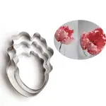 3 Pcs Carrot Tulip Flower Petal Cutter Set for Fondant & Gumpaste