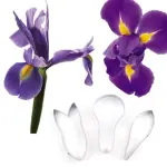 3 Pcs Iris Flower Petal Cutter Set for Fondant & Gumpaste