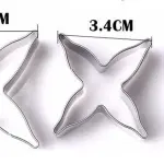 3 Pcs Fuchsia Flower Petal Cutter Set for Fondant & Gumpaste