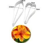 2 Pcs Alstroemeria Flower Petal Cutter Set for Fondant & Gumpaste