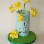4 Pcs Daffodil Janquil Flower Petal Cutter Set for Fondant & Gumpaste