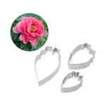 3 Pcs Peony Petal Cutter Set for Fondant & Gumpaste Flower Making