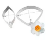 2 Pcs Daffodil Nargis Petal Cutter Set for Fondant & Gumpaste