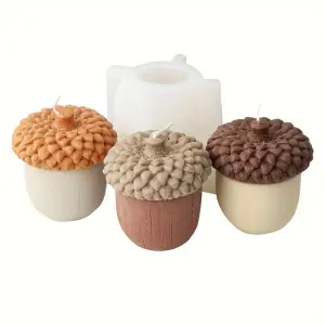 Pine Cone Aircon Nut Silicone Mould for Candle Making
