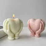 3D Heart Shape Silicone Mould for Chocolate, Soap & Candle Making