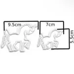 2 Pcs Unicorn Cookie Cutter Set for Fondant, Cookies & Cake Decoration