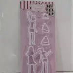 Fashion Girl Fondant Cutter Set for Cookies & Cake Decoration